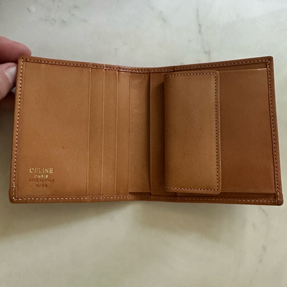 Celine Macadam Bi-Fold Wallet With Snappy Change … - image 2